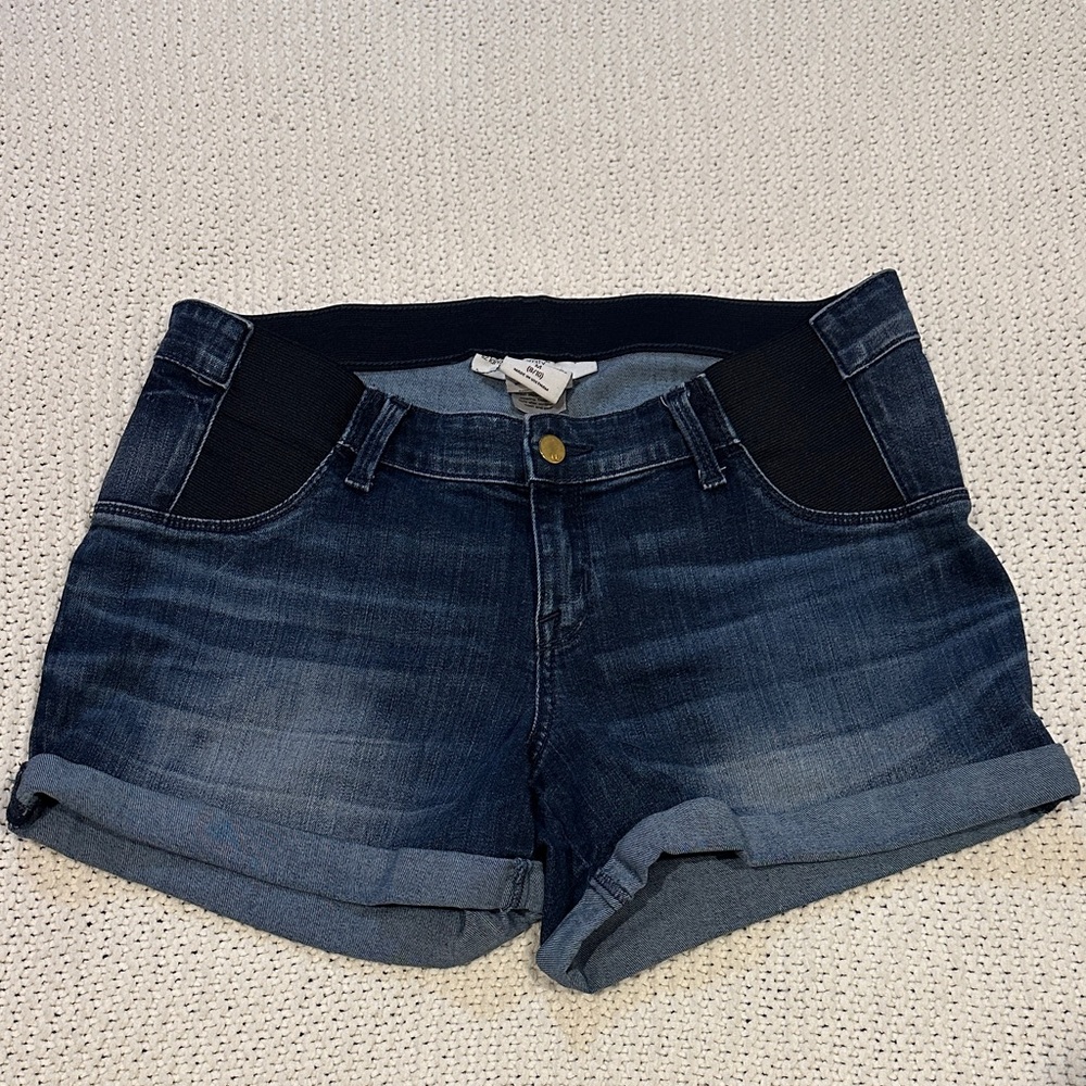 Liz Lange Dark Blue Maternity Jean Shorts